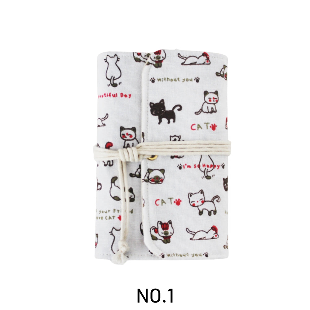 Vintage Linen Cloth Loose-Leaf Journal Notebook 42