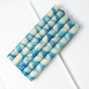 Vintage Lolipop Mixed Color Glue Gun Wax Sticks - Light Blue White
