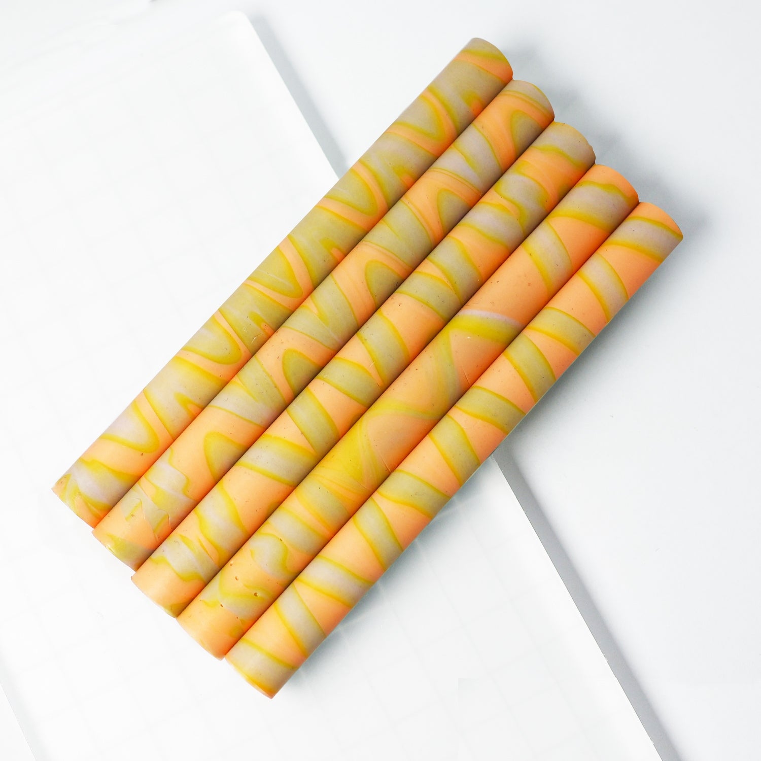 Vintage Lolipop Mixed Color Glue Gun Wax Sticks - Mixed Yellow