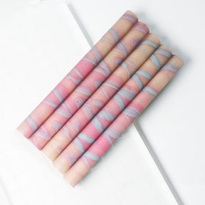 Vintage Lolipop Mixed Color Glue Gun Wax Sticks - White Blue Pink