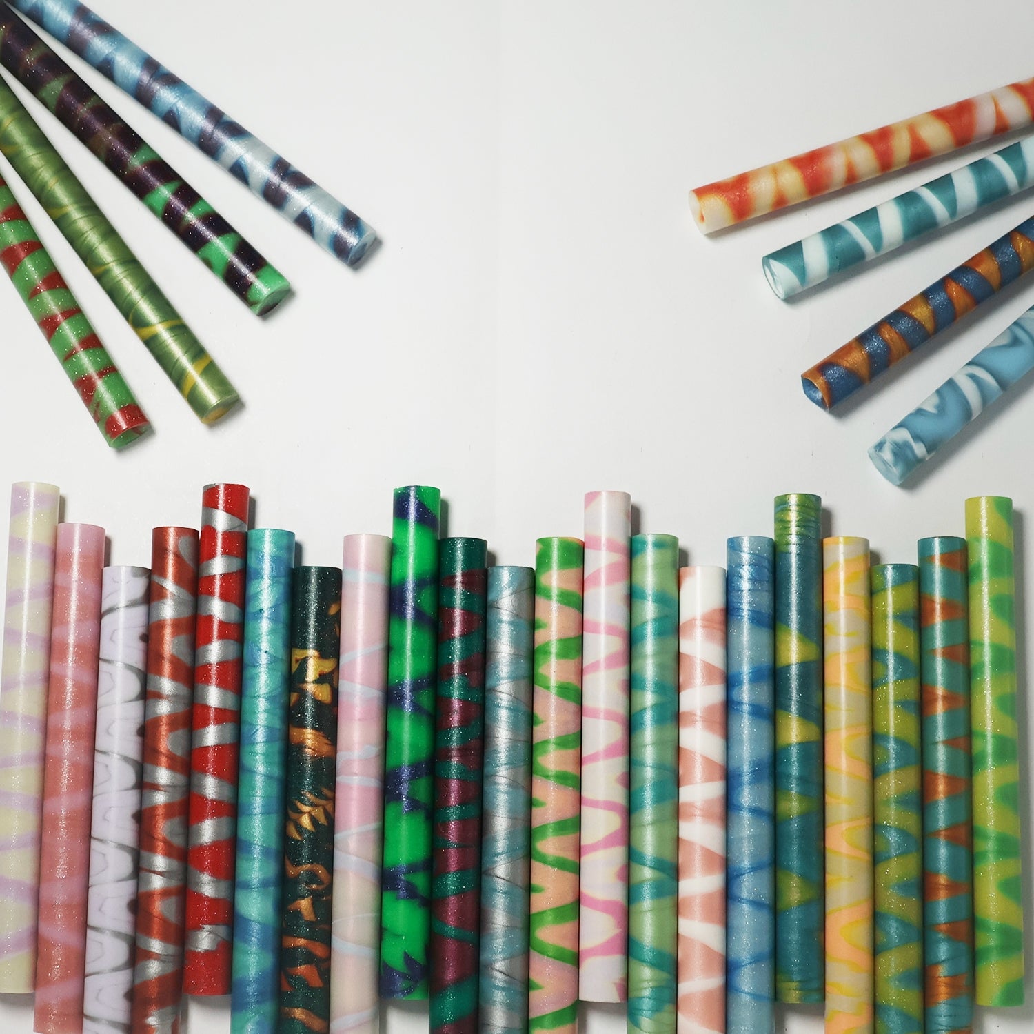 Vintage Lolipop Mixed Color Glue Gun Wax Sticks4