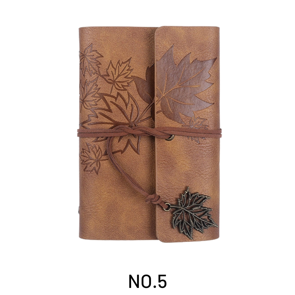 Vintage Loose-Leaf Maple Leaf Travel Notebook 87