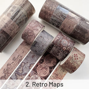 Vintage Maps Posters Washi Tape Set sku-2