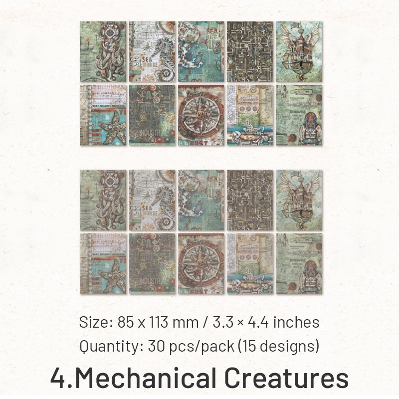 Vintage Medieval Dual Material Decorative Paper sku-4