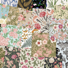 Classic European Style Floral Plant Pattern Decorative Paper