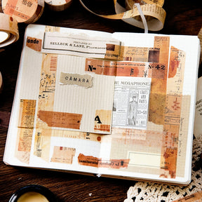 Vintage Newspaper and Map Washi Tape b