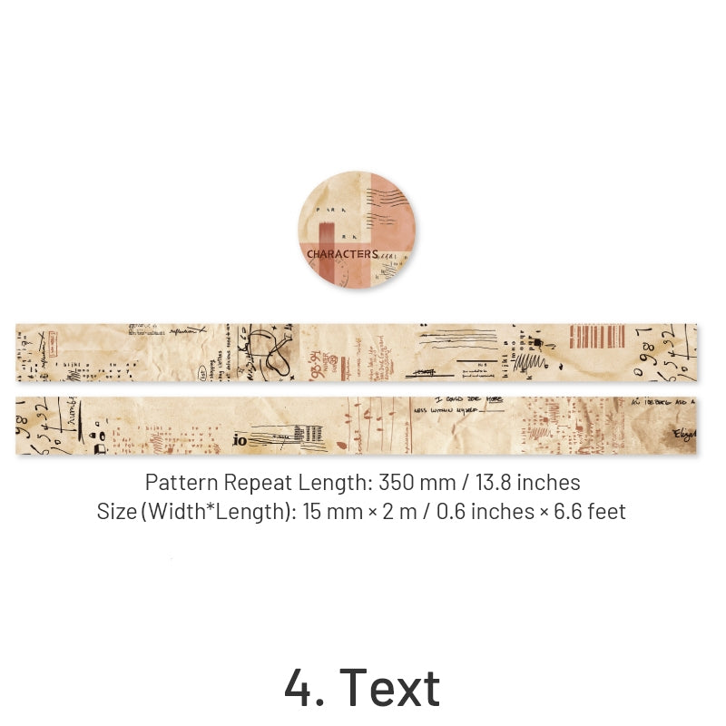 Vintage Newspaper and Map Washi Tape sku-4