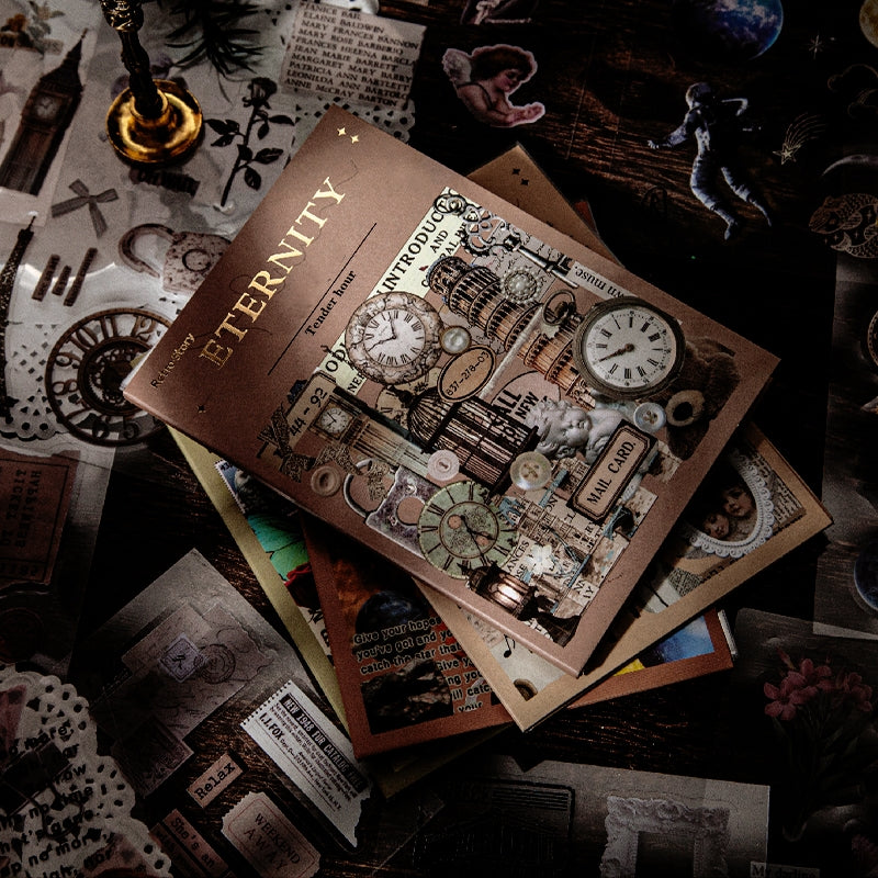 Vintage PET Sticker Book - Travel, Universe, Planet, Plant, Animal - Stamprints5