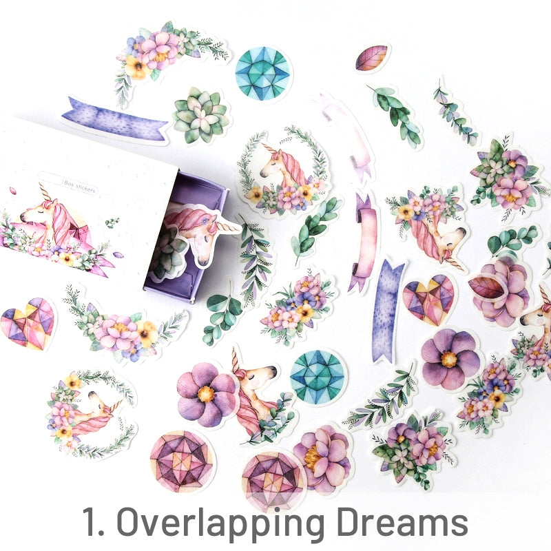 Vintage Plant Boxed Washi Sticker 1