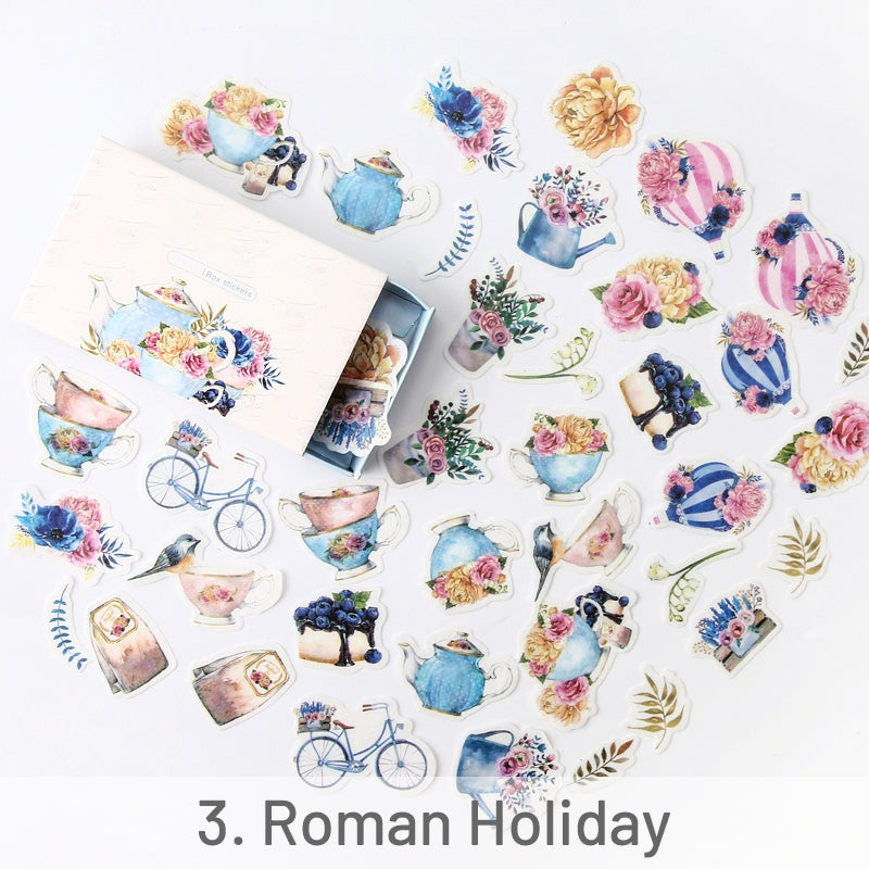 Vintage Plant Boxed Washi Sticker 3