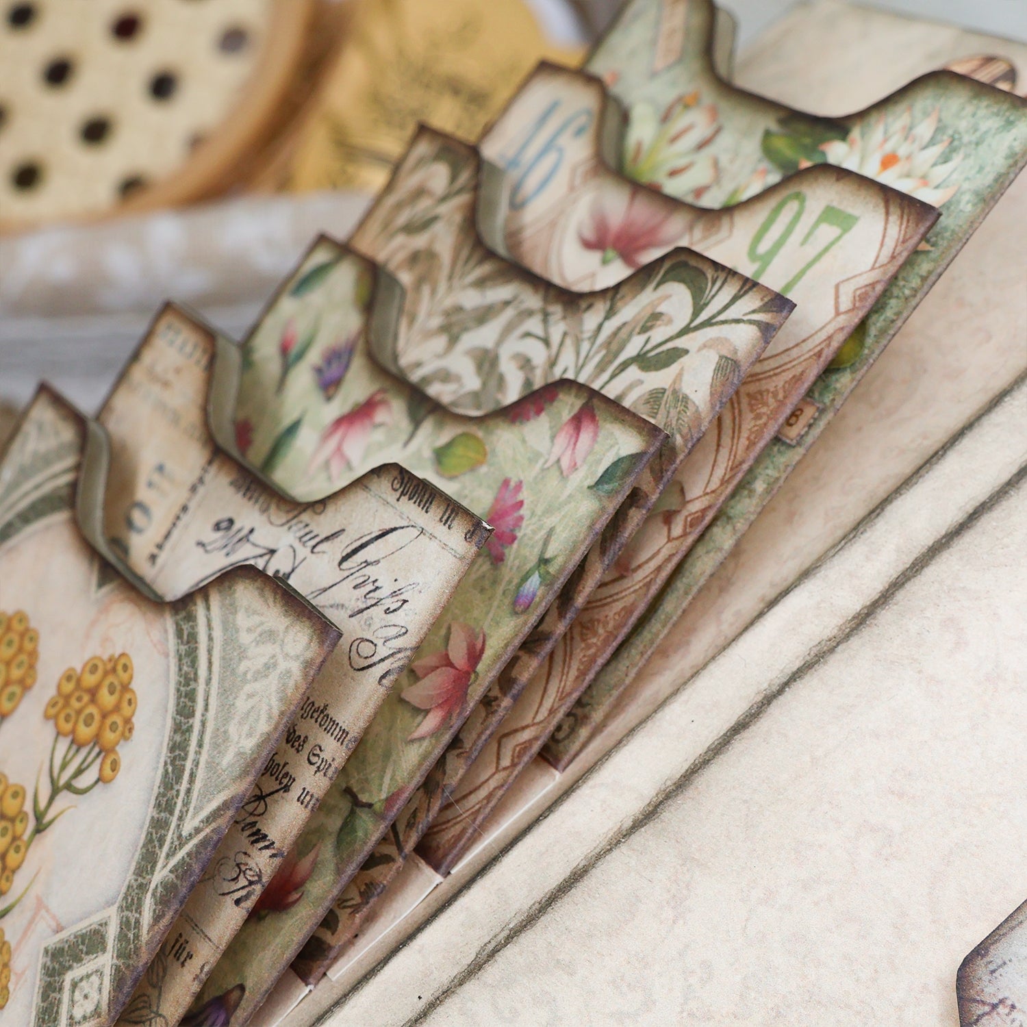 Vintage Plant-themed Handmade Junk Journal Folio Kit Vintage Plant-themed Handmade Junk Journal Folio Kit 004