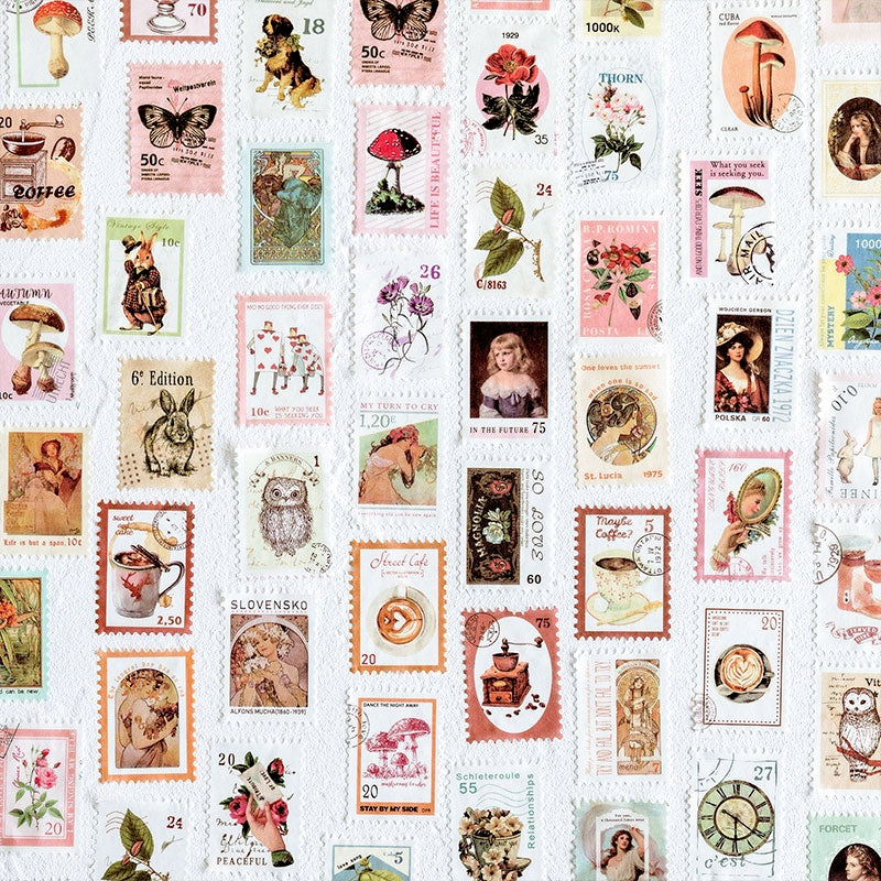Vintage Post Office Stamp Stickers Washi Tape  b4