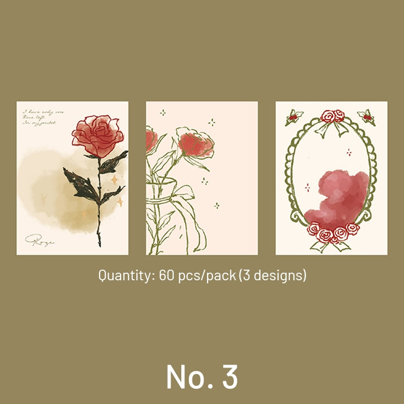 Vintage Romantic Rose Note Pad sku-3