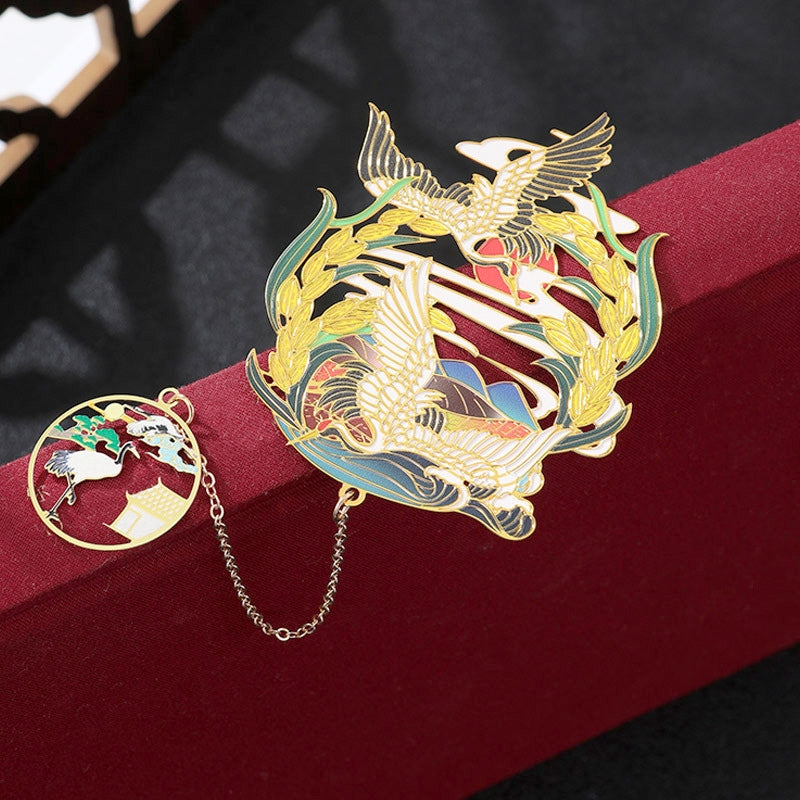 Vintage Style Brass Bookmarks in a Gift Box a