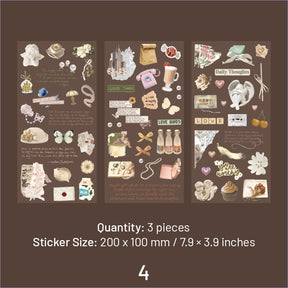 Vintage Style Vinyl Decorative Stickers sku-4