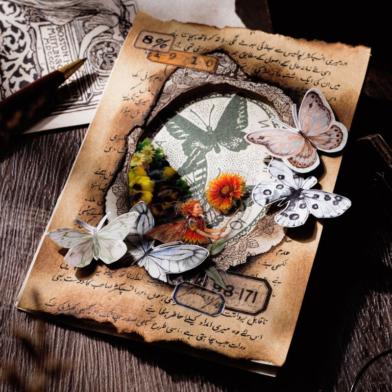 Vintage Themed Scrapbook Paper b