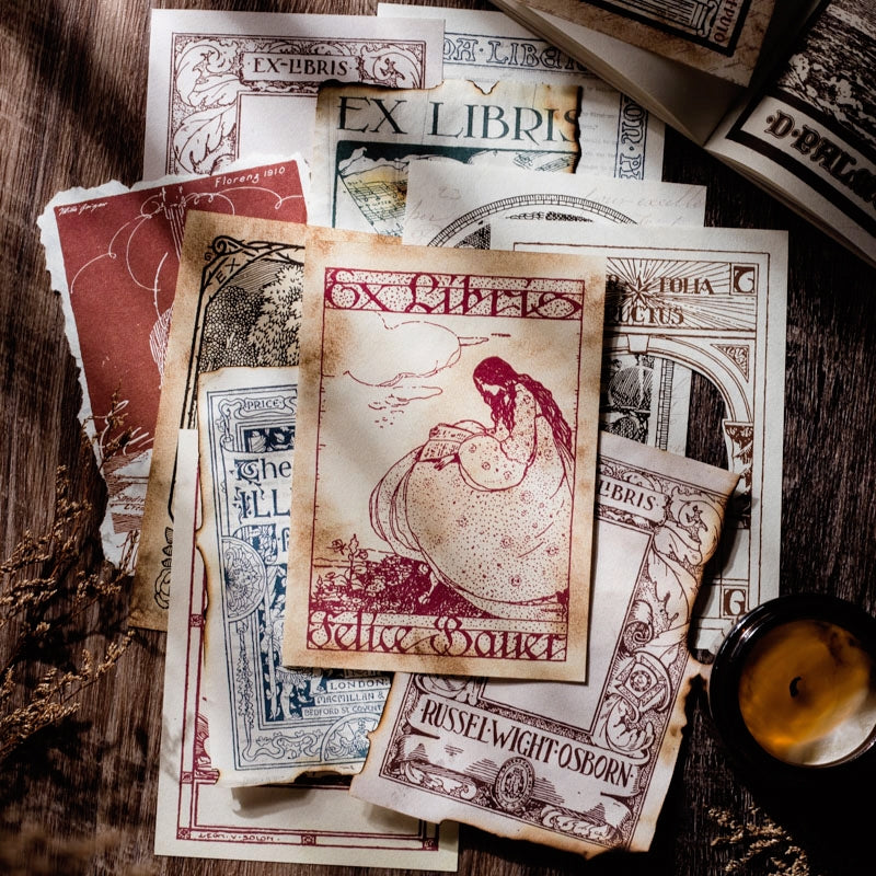 Vintage Themed Scrapbook Paper b4