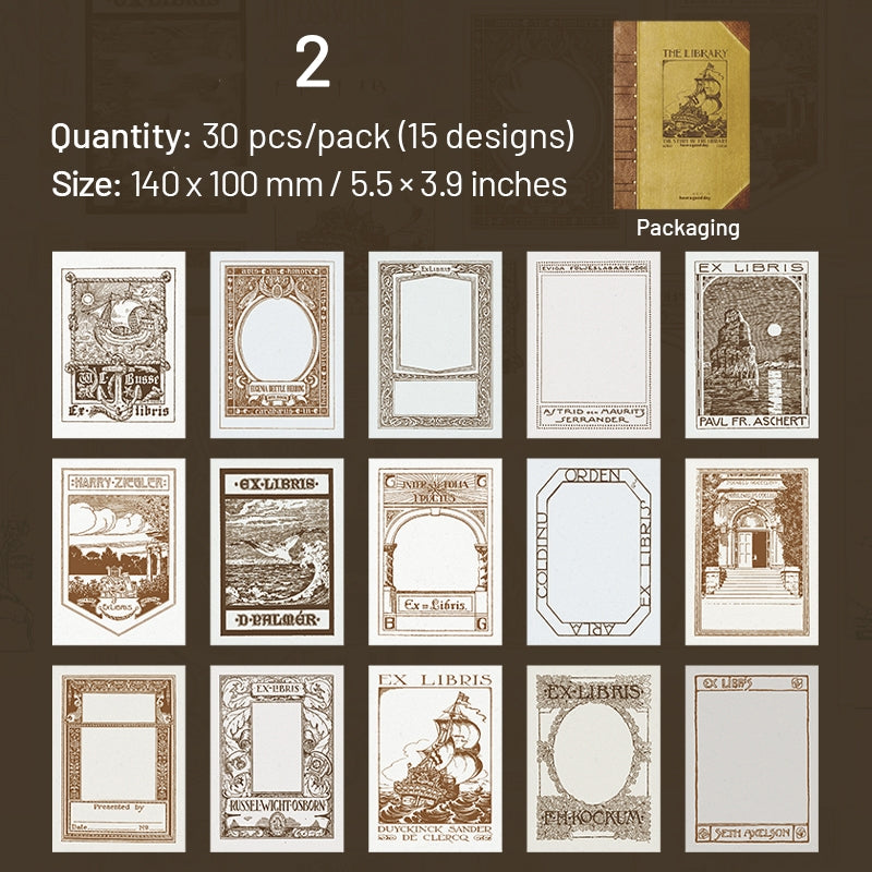 Vintage Themed Scrapbook Paper sku-2