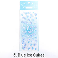 3. Glaçons bleus