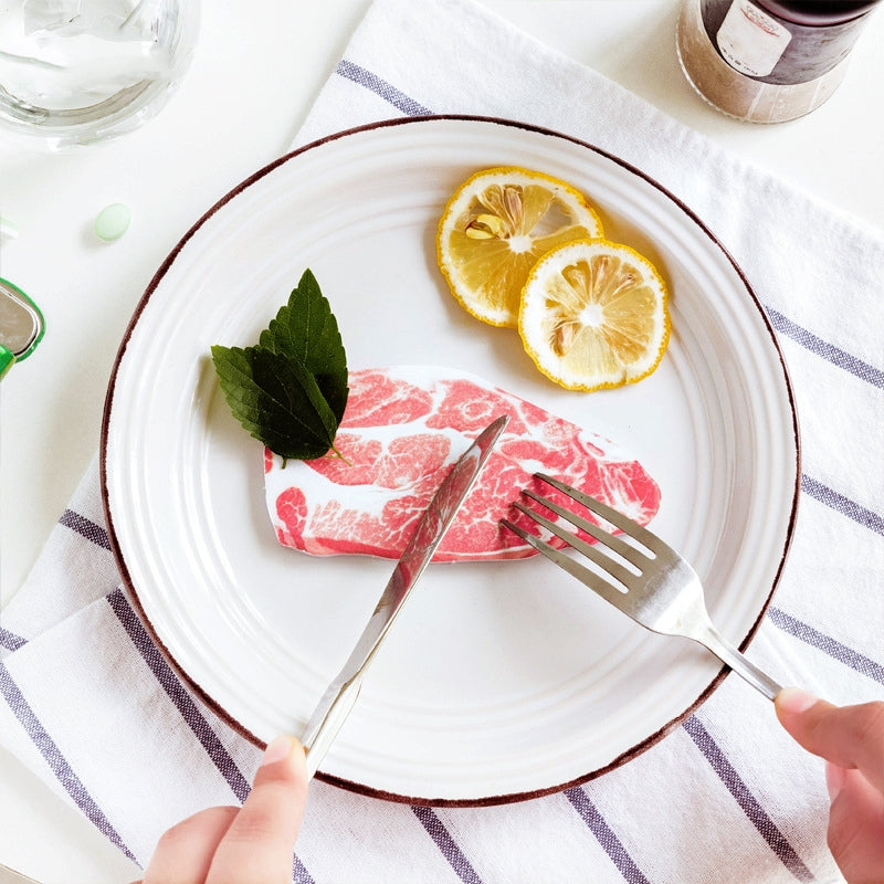 Vivid Artificial Food Two-Side Offset Paper b3