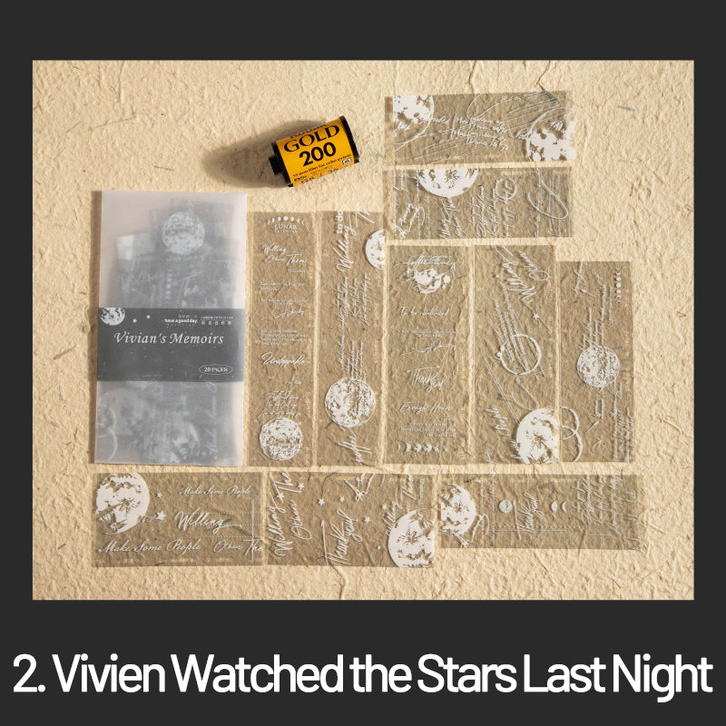 Vivienne's Memoirs Vintage Film PET Sticker Pack sku-2