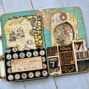 Wandering Travel Handmade Junk Journal Folder Storage Book b2