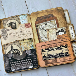 Wandering Travel Handmade Junk Journal Folder Storage Book b3
