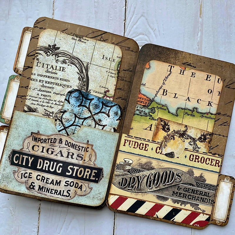 Products :: Library Pockets from Vintage Book Pages, Junk Journal