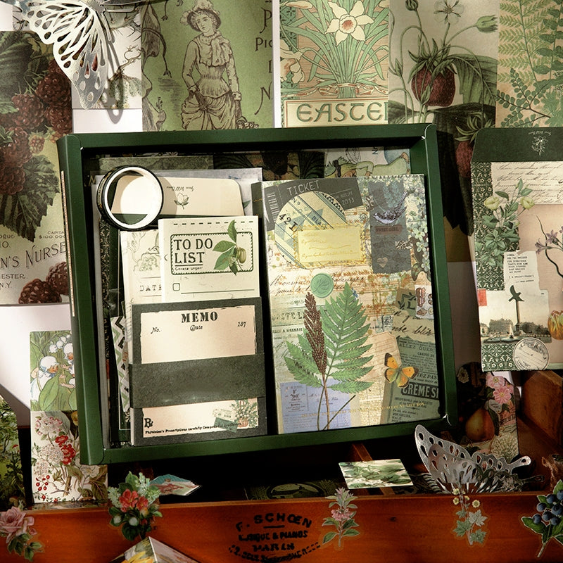 Mushroom and Forest Retro Art DIY Journal Gift Set4