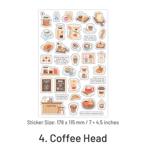 Warm Spring Series Journal Decorative Adhesive Stickers - Home Goods Food Coffee sku-4