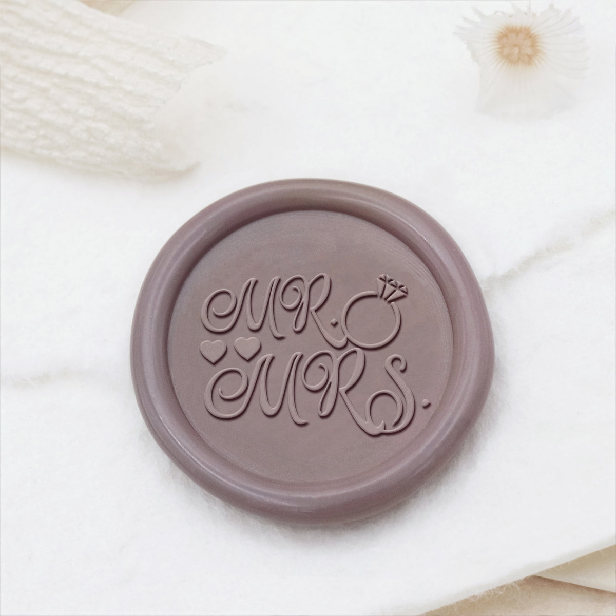 Wedding Invitation & Announcement Wax Seal Stamp - Style 10 10-2