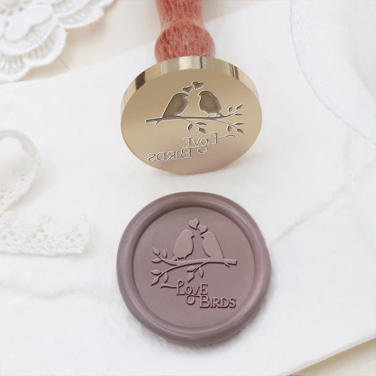 Wedding Invitation & Announcement Wax Seal Stamp - Style 16 16