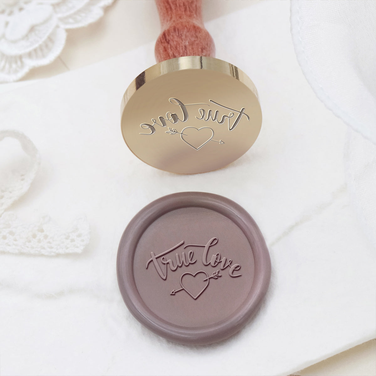 Wedding Invitation & Announcement Wax Seal Stamp - Style 18 18