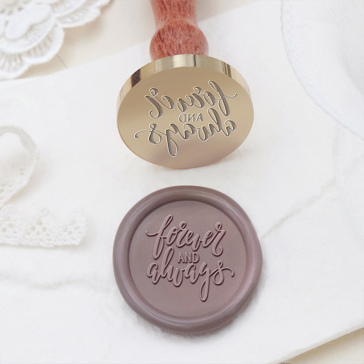 Wedding Invitation & Announcement Wax Seal Stamp - Style 24 24