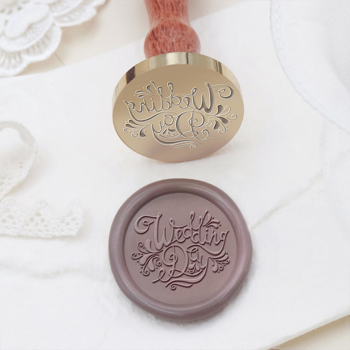 Wedding Invitation & Announcement Wax Seal Stamp - Style 27 27