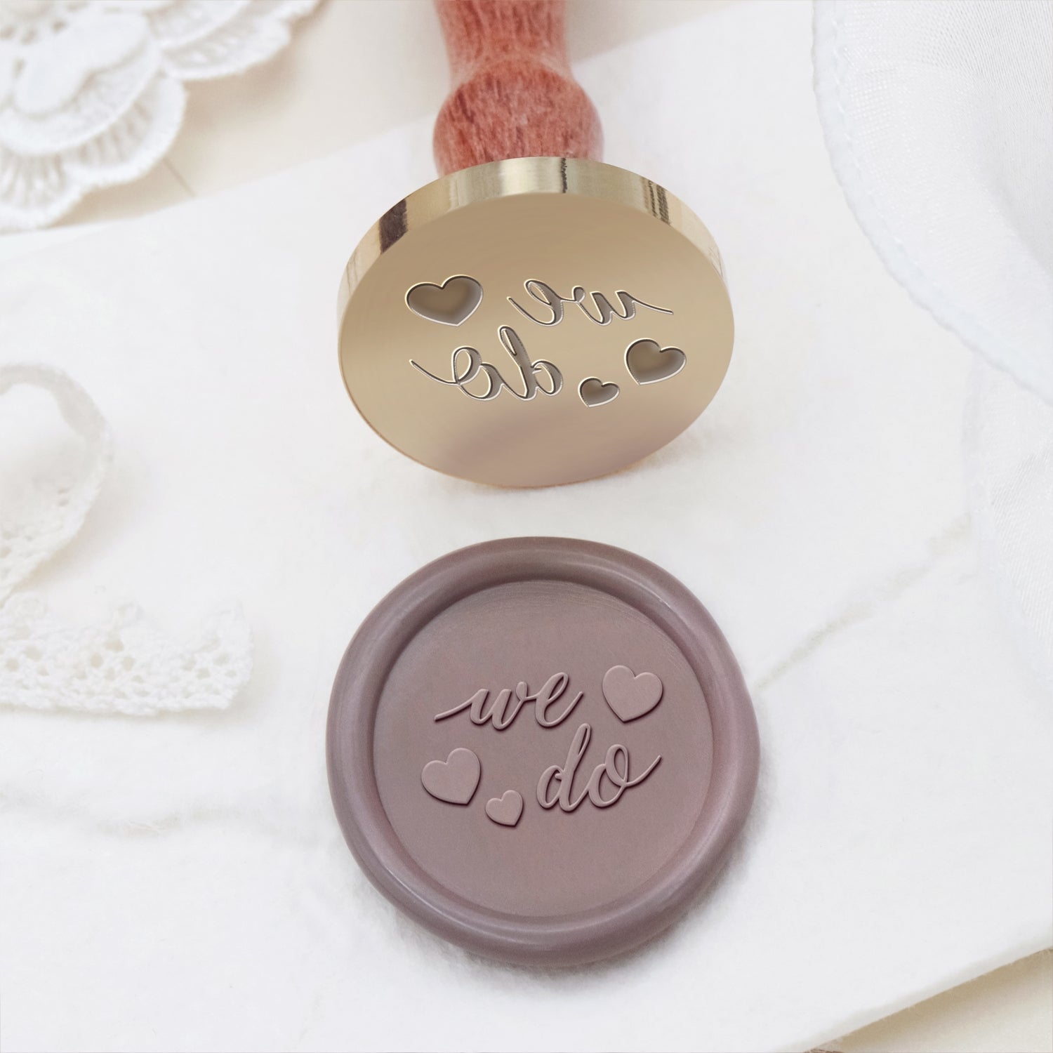 Custom Wedding Invitation Wax Seal Stamp | Stamprints