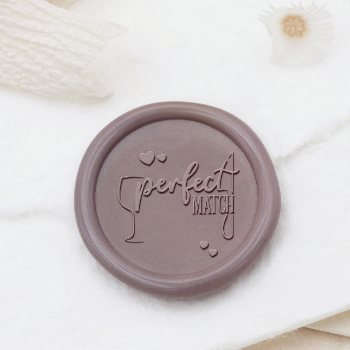 Wedding Invitation & Announcement Wax Seal Stamp - Style 8 8-2