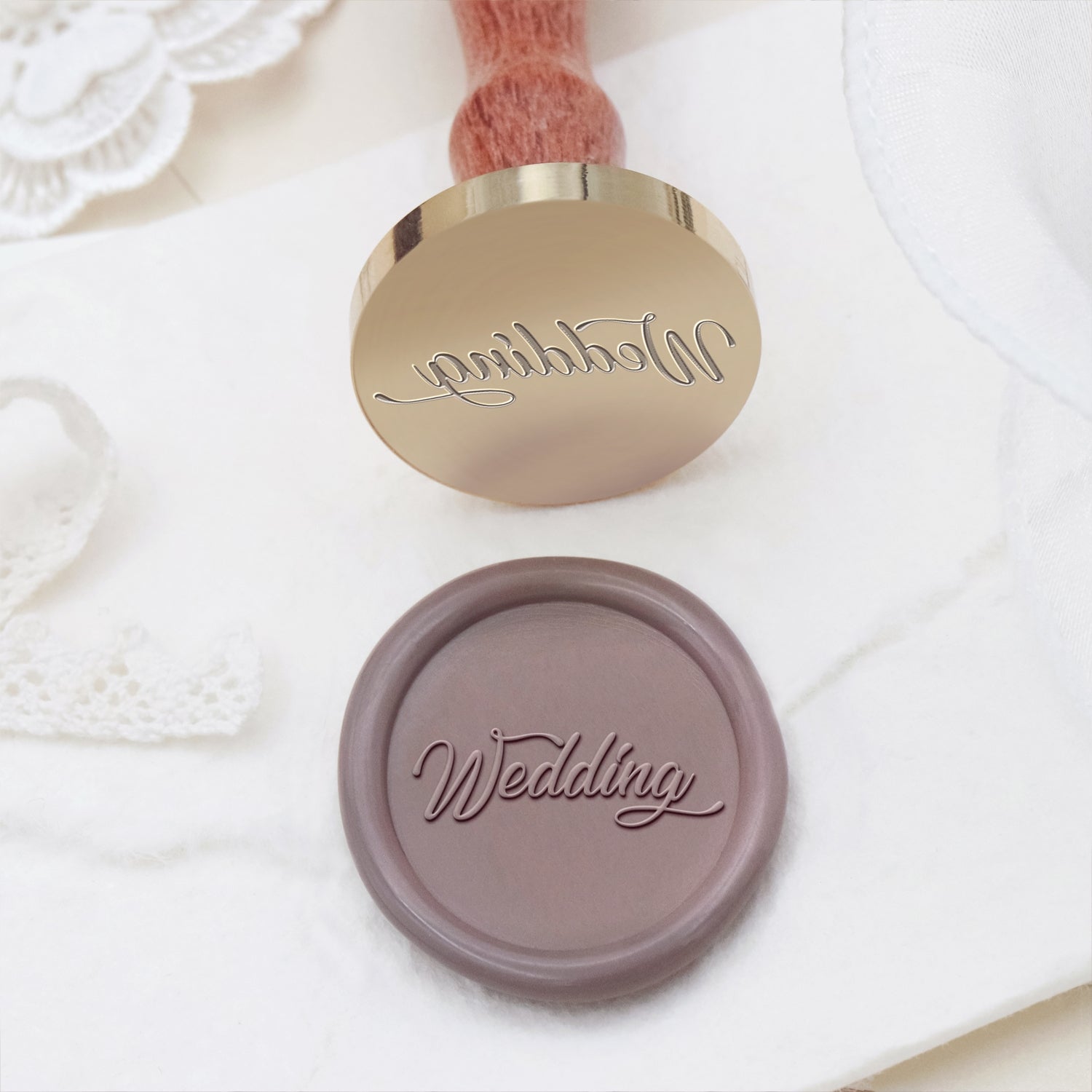 Wedding Invitation & Announcement Wax Seal Stamp (27 Designs)