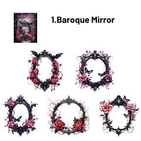 Whisper Of The Ancient Mirror Series Retro Dark Gorgeous Border Sticker Pack 1