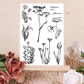 Wildflowers Transparent Silicone Stamps