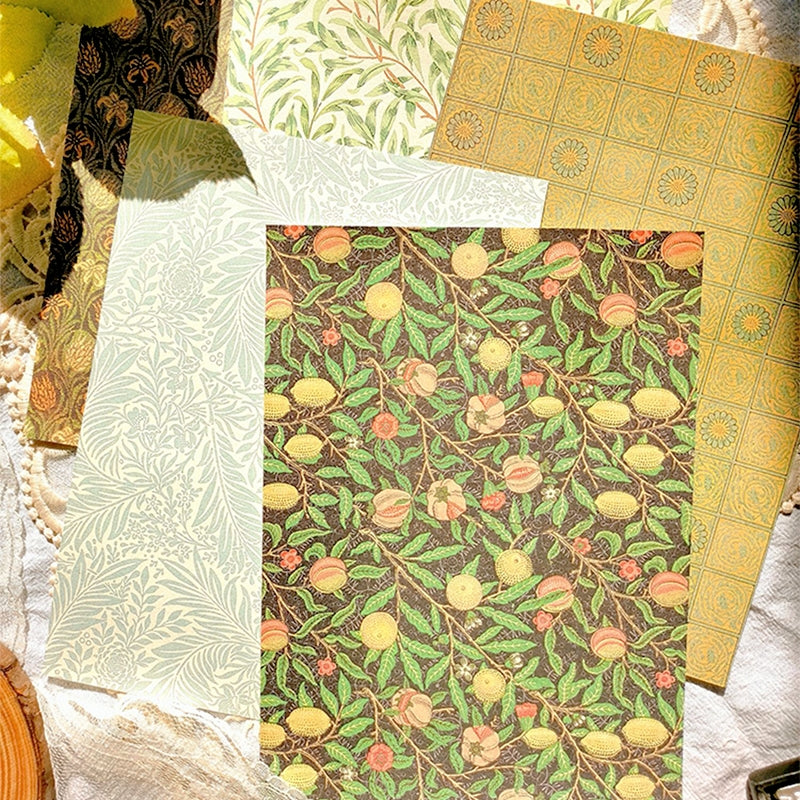 William Morris Pattern Vintage Journal Decorative Paper b2