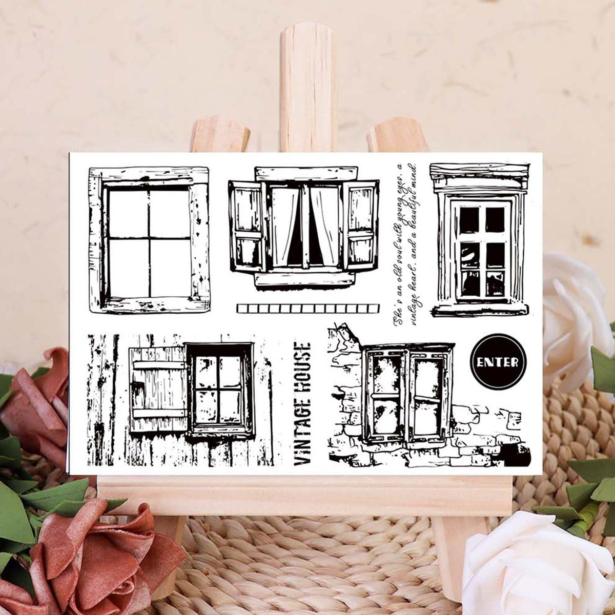 Window Clear Silicone Stamps