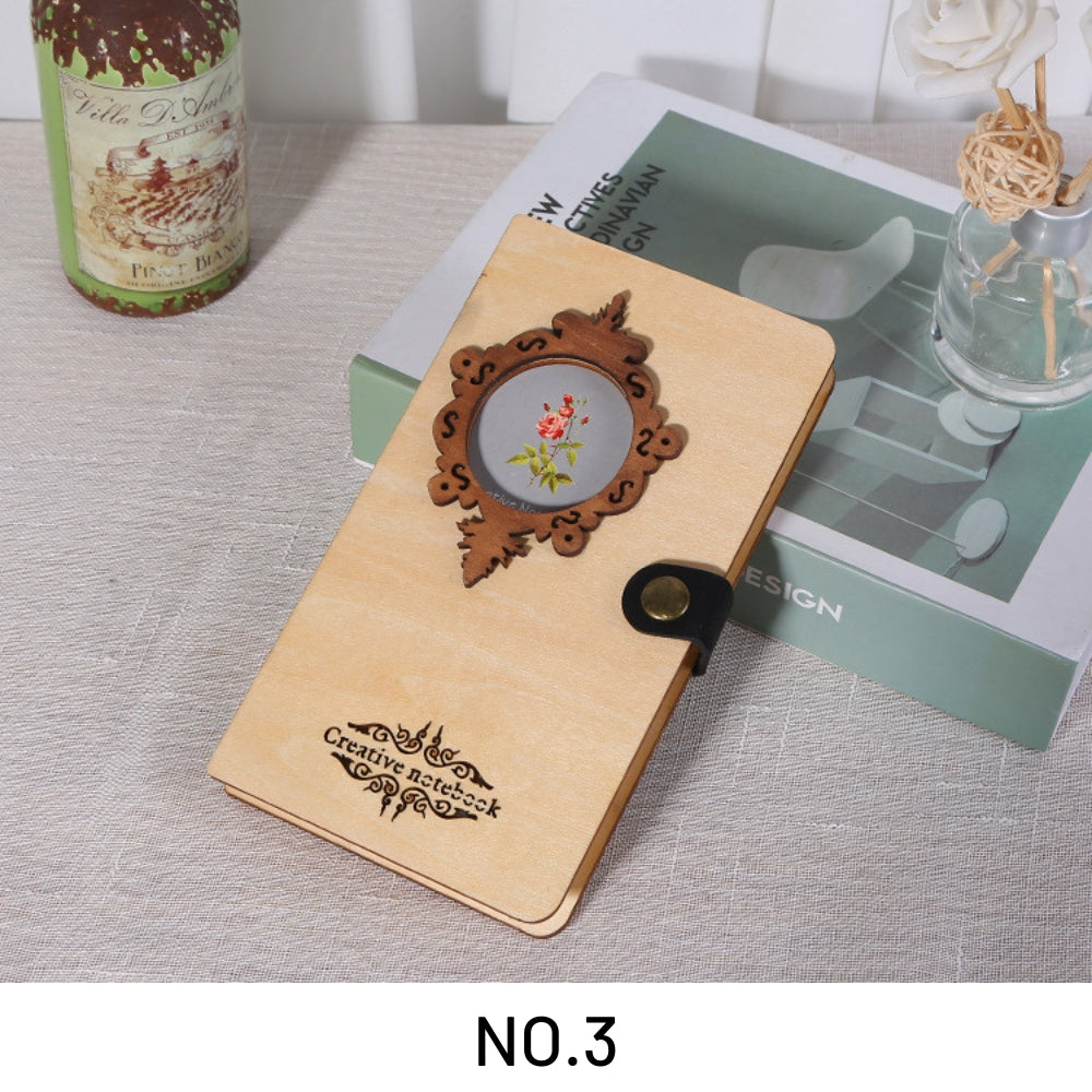 Wooden Vintage Flora And Fauna Notebook 28