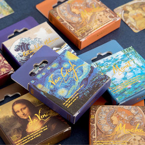 World Masterpieces Stickers - Van Gogh, Hokusai, Da Vinci, Manet, Morris, Monet b5