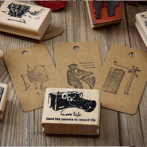 World Tourist Attractions Rubber Stamp b2