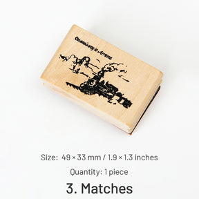 World Tourist Attractions Rubber Stamp sku-3