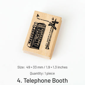 World Tourist Attractions Rubber Stamp sku-4