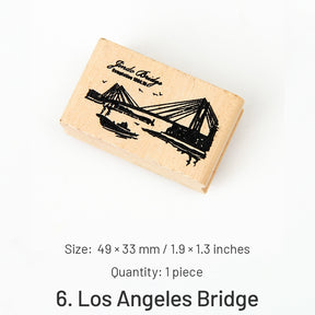 World Tourist Attractions Rubber Stamp sku-6