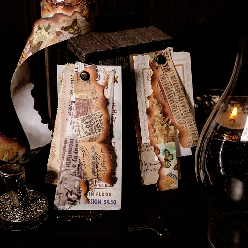 X-Files Retro Burnt Edge Washi Tape b1