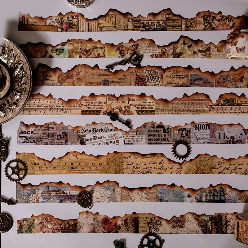 X-Files Retro Burnt Edge Washi Tape b5